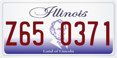 IL license plate Z650371