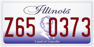 IL license plate Z650373