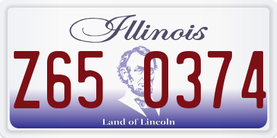 IL license plate Z650374