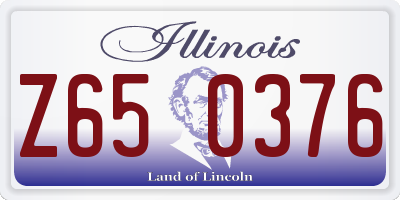 IL license plate Z650376