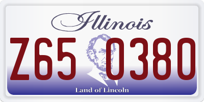 IL license plate Z650380