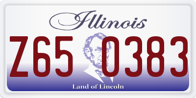 IL license plate Z650383