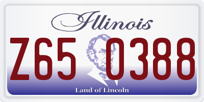 IL license plate Z650388