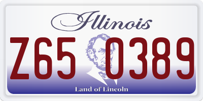 IL license plate Z650389