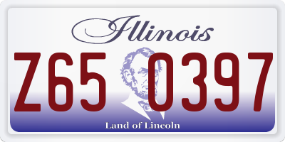 IL license plate Z650397