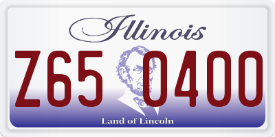 IL license plate Z650400