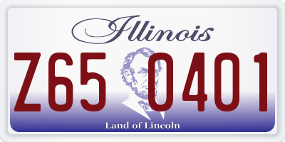 IL license plate Z650401