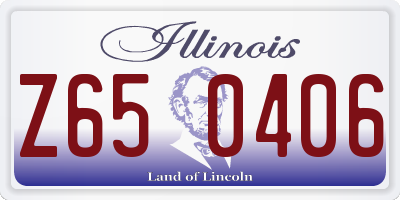IL license plate Z650406