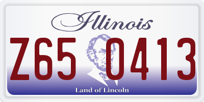 IL license plate Z650413