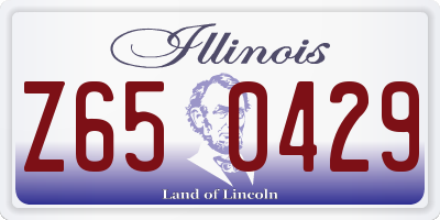 IL license plate Z650429