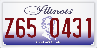 IL license plate Z650431