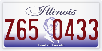 IL license plate Z650433