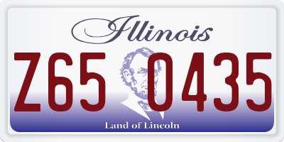 IL license plate Z650435