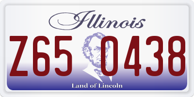 IL license plate Z650438