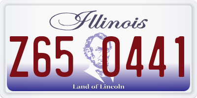 IL license plate Z650441