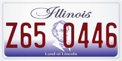 IL license plate Z650446