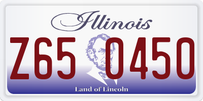 IL license plate Z650450