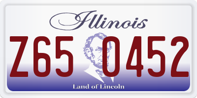 IL license plate Z650452