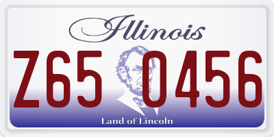 IL license plate Z650456