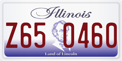 IL license plate Z650460
