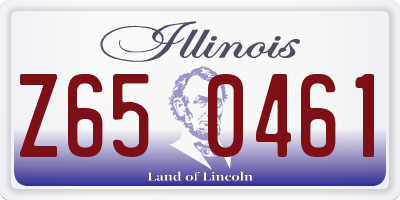 IL license plate Z650461