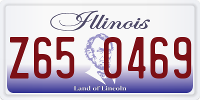 IL license plate Z650469