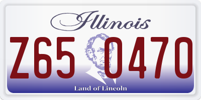 IL license plate Z650470