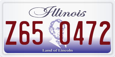 IL license plate Z650472