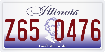 IL license plate Z650476