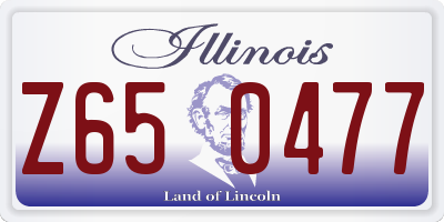 IL license plate Z650477