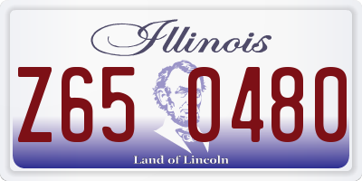 IL license plate Z650480