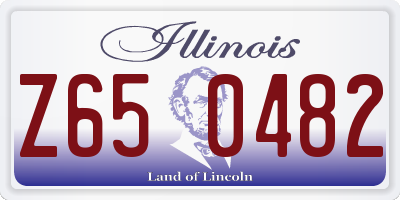 IL license plate Z650482