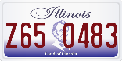 IL license plate Z650483