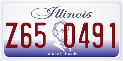 IL license plate Z650491