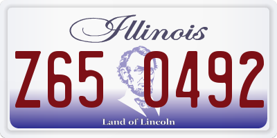 IL license plate Z650492