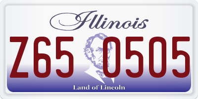 IL license plate Z650505