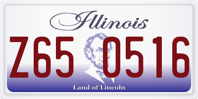 IL license plate Z650516