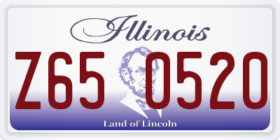 IL license plate Z650520