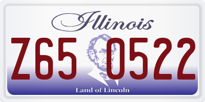IL license plate Z650522