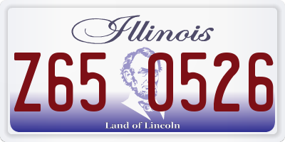 IL license plate Z650526
