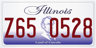 IL license plate Z650528