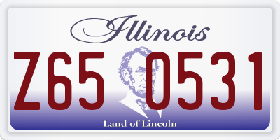 IL license plate Z650531