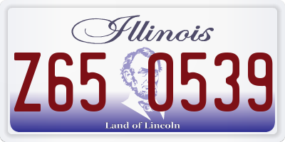 IL license plate Z650539