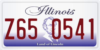 IL license plate Z650541