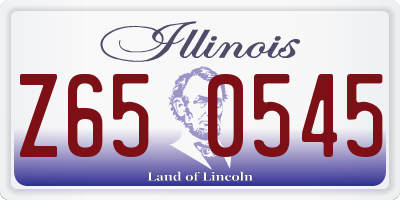 IL license plate Z650545