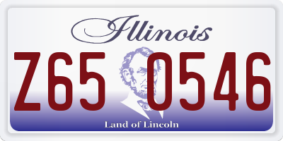 IL license plate Z650546