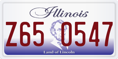 IL license plate Z650547