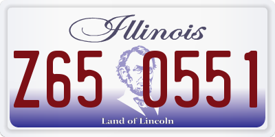 IL license plate Z650551