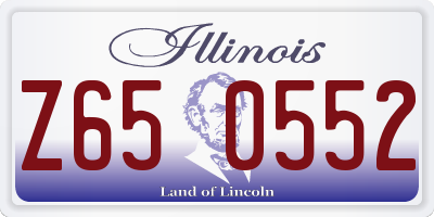 IL license plate Z650552
