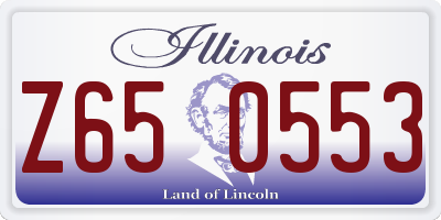IL license plate Z650553